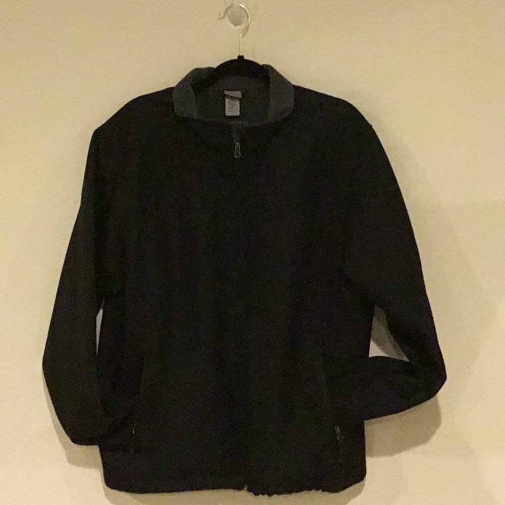 Champion Black Zip Front Jacket Size Large